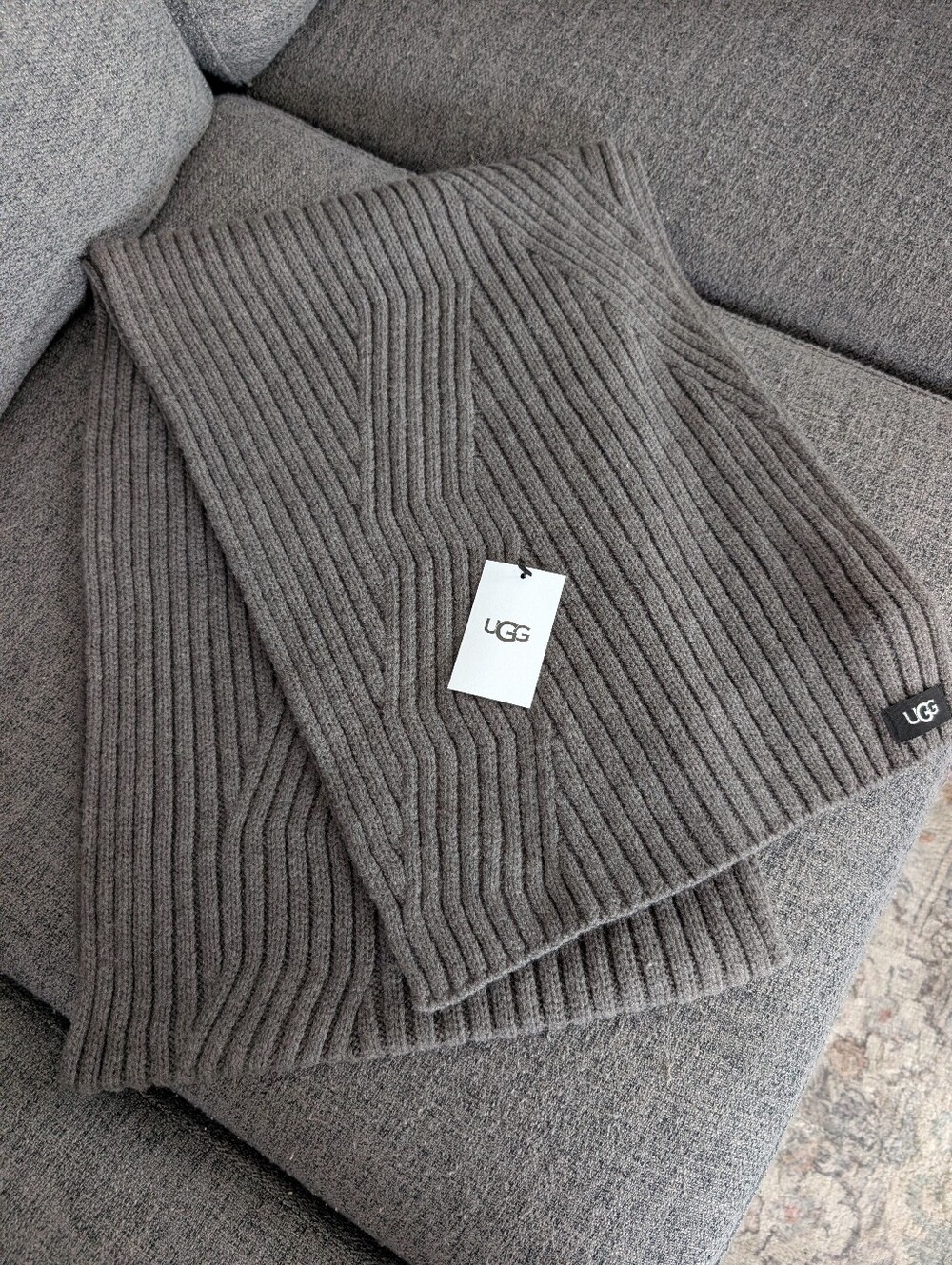 UGG Rib-Knit Scarf l 74"L x 12"W